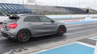 Mercedes GLA 45 AMG vs Mustang 50 Ice Ice Baby [upl. by Chapell325]