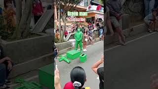 Colabs green man TitoNuel GreenmanShoulder Greenman shortvideo funny shortviral viral short [upl. by Lanos]