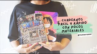 Cómo hacer cuadernos SIMPLES RAPIDOS y ECONÓMICOS con pocos materiales [upl. by Ahsiuqet]