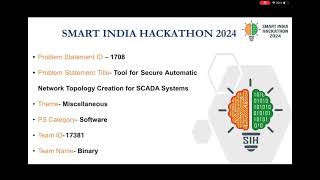 SIH Title Tool Secure Automatic Network Topology Creation SCADA  Problem Statement ID SIH1708 [upl. by Brunell]