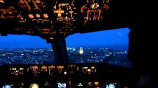 Bridgetown Barbados BGI TBPB RWY09 B763 Cockpit landing [upl. by Annohsak]