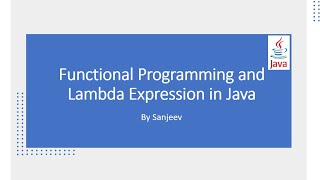 Functional Programming and Lambda Expression in Java [upl. by Petrie]