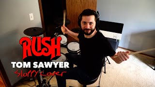 Tom Sawyer  Rush  REALLY BAD Drum Cover 1st Time Playing [upl. by Gnov720]