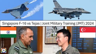 Singapore F16 vs Indian Tejas  Joint Military Training JMT Exercise 2024 [upl. by Audy]