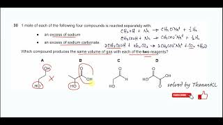 970112MJ24Q30 Cambridge International AS Level Chemistry MayJune 2024 Paper 12 Q30 [upl. by Hgierb]