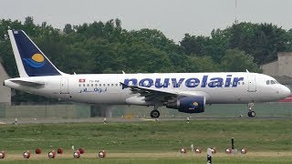 Nouvelair Tunisie Airbus A320214 TSINR Takeoff at Berlin Tegel Airport [upl. by Sankaran587]