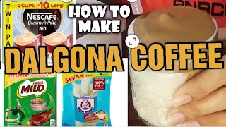 Recipe DALGONA COFFEE3in1  MILO  NO MIXER NO PROBLEM  ASMR  NANCY REYES [upl. by Letta673]