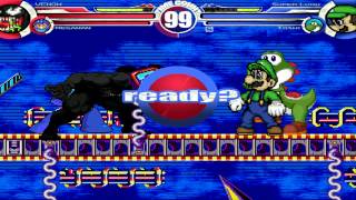 Venom amp Megaman vs Super Luigi amp Yoshi Vore MUGEN Battle [upl. by Nawk]