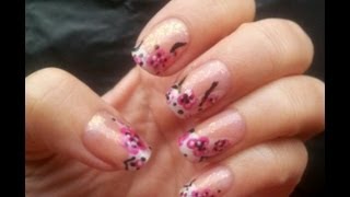 Sakura  japanische Kirschblüten  inspiriertes Nageldesign  asia Nägel [upl. by Elissa801]