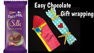 Chocolate gift wrapping ideas for kidsHow to gift wrap Chocolate barsChocolate Gift Idea [upl. by Aisha]