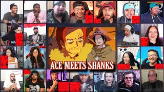 Ace Meets Shanks Reaction Mashup  One Piece Episode 461 [upl. by Iridissa]