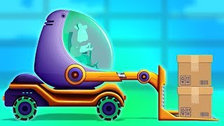 Futuristischer Gabelstapler  Forklift Formation  Kids TV Channel Deutschland  Deutsch Kinderliede [upl. by Noyrb845]