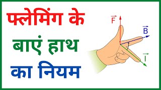 Fleming ke baen hath ka niyam  Flemings left hand rule  class 10 and 12 physics [upl. by Mellar119]