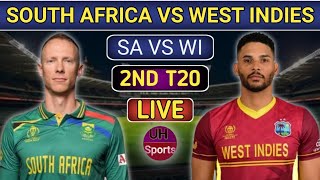 SA VS WI Live Score  South Africa Vs West Indies 2nd T20 Match Live Cricket Commentary EP2 [upl. by Ydnak]