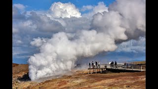 Walking to Gunnuhver Hot Springs  360 Degree  5k  VR Experience [upl. by Narcis739]