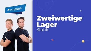 Festlager  zweiwertige Lager Technische Mechanik StudyHelp [upl. by Anehsat]