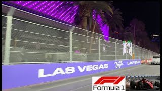 Driving on the race track Formula 1 Las Vegas Grand Prix 2024 at Night [upl. by Lyrej]