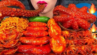 ASMR SPICY SEAFOOD BOIL makanan laut pedas 먹방 MUKBANG MASSIVE Eating Sounds [upl. by Trill]