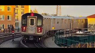 IRT White Plains Road Line R142 2 5 Trains local West Farm Square Station Railfanning Railroad [upl. by Lorant]