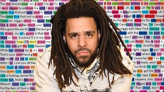 J Cole  LA Leakers Freestyle  Rhymes Highlighted [upl. by Leoine]