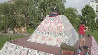 Laura Ortman Performs Atop Jeffrey Gibsons Monument Installation at Socrates [upl. by Joung10]