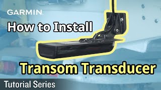 Tutorial – How to Install a Garmin Transom Transducer [upl. by Fabe186]