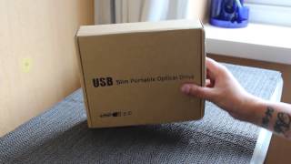 USB Slim Portable Optical Drive Unboxing [upl. by Kalmick333]