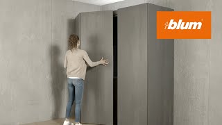 REVEGO duo  Pocket system for double door applications  Blum [upl. by Nwahsak514]