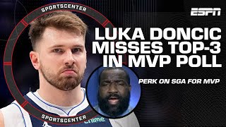 NO LOVE for Luka Doncic in Tim Bontemps NBA MVP straw poll  Perks MVP favorite  SportsCenter [upl. by Merrow247]