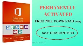 PERMANENTLY ACTIVATED Microsoft Office Pro 2016April 2019 [upl. by Threlkeld]