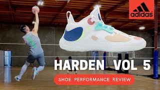 Harden Vol 5 Futurenatural Shoe Review for Volleyball [upl. by Juback]