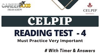 Celpip Reading Mock Test  4  Celpip Reading Practice Test [upl. by Lhok]