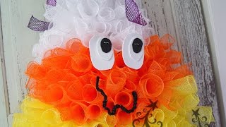 Candy Corn Wreath Tutorial [upl. by Niltak]