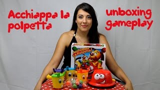 Acchiappa la polpetta gioco in scatola video per bambini di unboxing e gameplay spielzeug [upl. by Niowtna861]