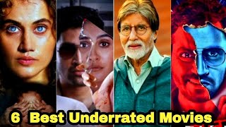 Top 6 Best Underrated Movies in Hindi  FILMI Dhanak [upl. by Nahtiek]