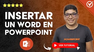 Cómo INSERTAR UN ARCHIVO DE WORD en un PowerPoint  📄 Poner Archivo de Word en Diapositivas 📝 [upl. by Nay]