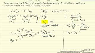 GasPhase Equilibrium Conversion Part 2 [upl. by Ahsinnek]