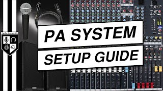 How To Set Up A Sound System For A Live Event PA System Setup Tutorial [upl. by Euqinahs]