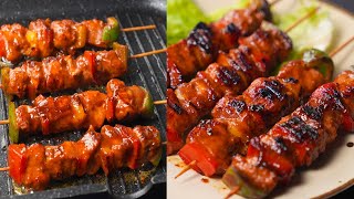 Chicken shashlik recipe  BBQ Chicken shashlik  Chicken snacks recipes [upl. by Eatnohs766]