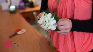 How to make a corsage flower for a wedding [upl. by Aiyram]