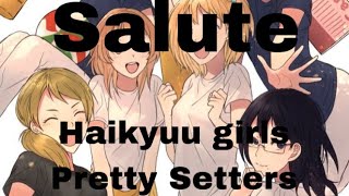 SalutePretty SettersHaikyuu GirlsFluffHaikyuuLyric Fic [upl. by Fugazy718]