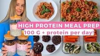 Healthy amp High protein Meal Prep  100G Protein Per Day [upl. by Nella472]