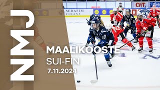 Maalikooste Naisleijonille 3–0avausvoitto Sveitsiä vastaan Ruotsin WEHTturnauksessa [upl. by Nauwtna]