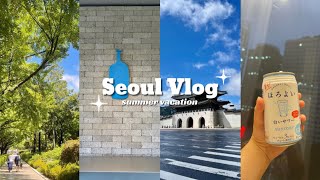 VLOG여름휴가 첫 서울 호캉스 여행🙋‍♀️서울북촌마을블루보틀세종마을서촌계단집소라찜호캉스ENA스위트호텔남대문지넌Jinnon [upl. by Catharina920]