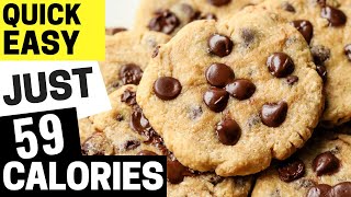 The ONLY Low Calorie Chocolate Chip Cookies Recipe Youll Ever Need  Just 59 Calories Each [upl. by Raddy]