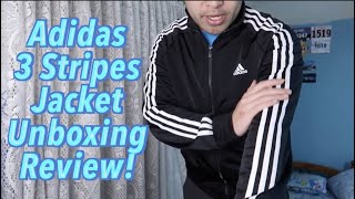 Adidas 3 Stripes Track Jacket Review Worth it [upl. by Richmound]