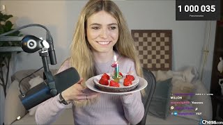 Anna Cramling reached 1 million subs [upl. by Sesom]