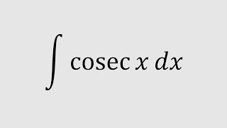 integral cosecx dx  integrate cscx dx  Integral of cosecx dx  integral of cosec x dx [upl. by Decrem]