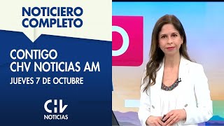 Contigo CHV Noticias AM  Jueves 7 de octubre de 2021 [upl. by Enneirdna392]