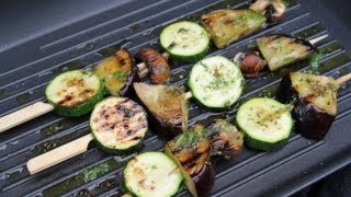 Gemüsespieß Rezept zum Grillen  Der Bio Koch 503 [upl. by Seligmann]